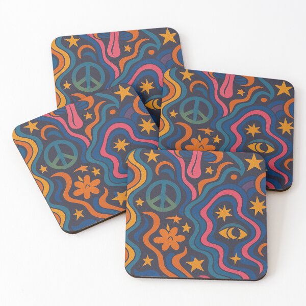 Item preview, Psychedelic Swirlscape – 1970s Retro Pattern designed and sold by VoniBlue.