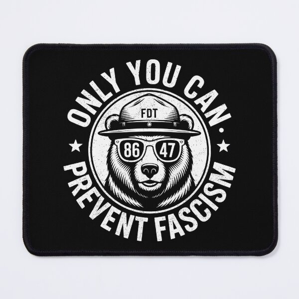 Item preview, Only You Can Prevent Fascism Vintage Protest Bear Illustration designed and sold by flagylART.
