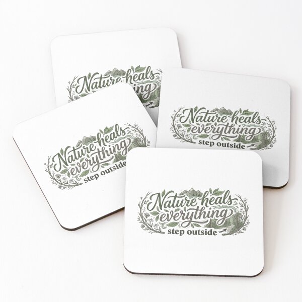 Item preview, Nature Heals Everything | Forest Hiking Wellness designed and sold by typoinspired.