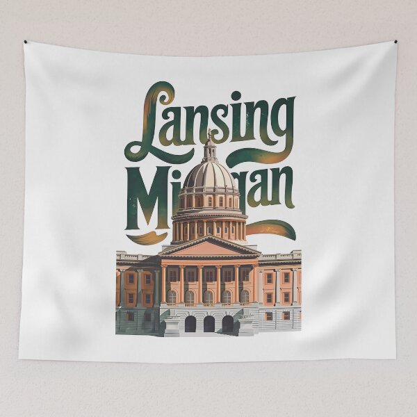 Item preview, Lansing, Michigan, Lansing Michigan designed and sold by MoMidoStore.