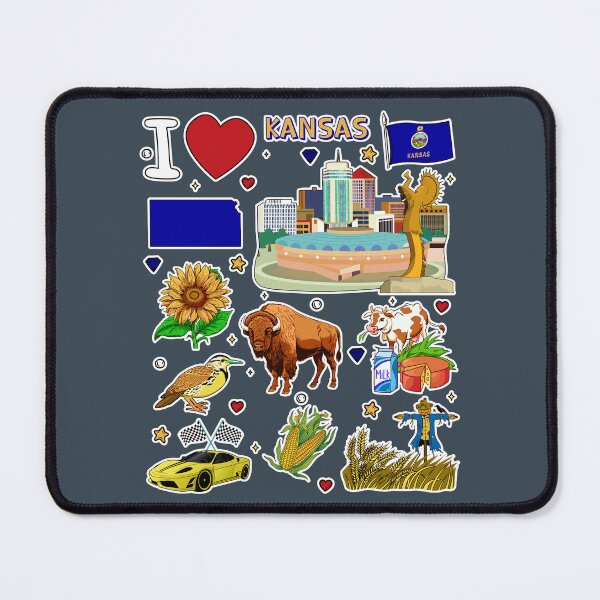 Item preview, Kansas Pride, Ultimate State Symbols & Icons Sticker Pack designed and sold by mashmosh.
