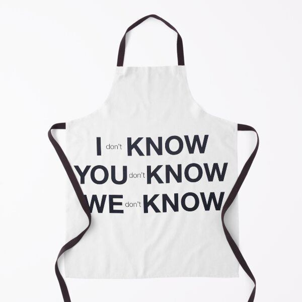 Item preview, I Don’t Know / You Don’t Know / We Don’t Know – Typographic Illusion Series 002 designed and sold by What the fun.
