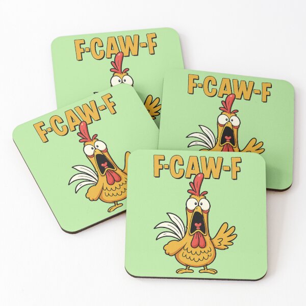Item preview, F-CAW-F Chicken Scream Funny Cartoon designed and sold by Vicky021.