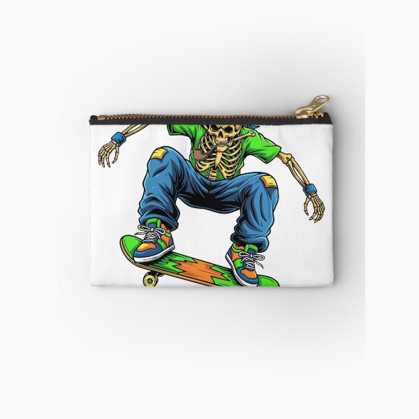 Item preview, Skeleton Skater Rocking the Ice – Dark Gothic Skate Art designed and sold by Fouziaart08.