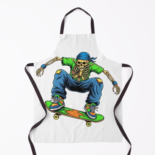 Item preview, Skeleton Skater Rocking the Ice – Dark Gothic Skate Art designed and sold by Fouziaart08.