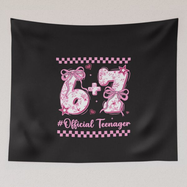 Item preview, 13th Birthday Official Teenager Cute Pink Six Seven Design designed and sold by kiralynstration.
