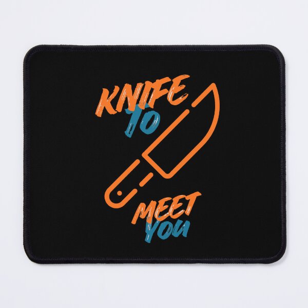 Item preview, Knife to Meet You - Vibrant Kitchen Knife Pun designed and sold by IdiomsIcons.