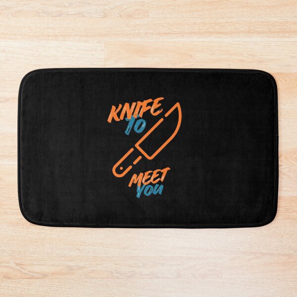 Item preview, Knife to Meet You - Vibrant Kitchen Knife Pun designed and sold by IdiomsIcons.