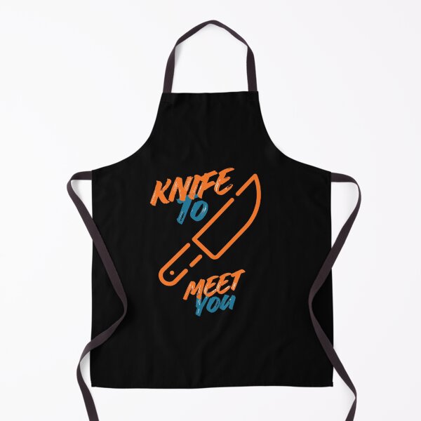 Item preview, Knife to Meet You - Vibrant Kitchen Knife Pun designed and sold by IdiomsIcons.