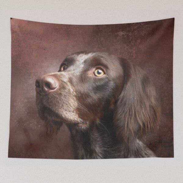 Item preview, German Longhair Pointer Portrait designed and sold by Elisabeth Lucas.
