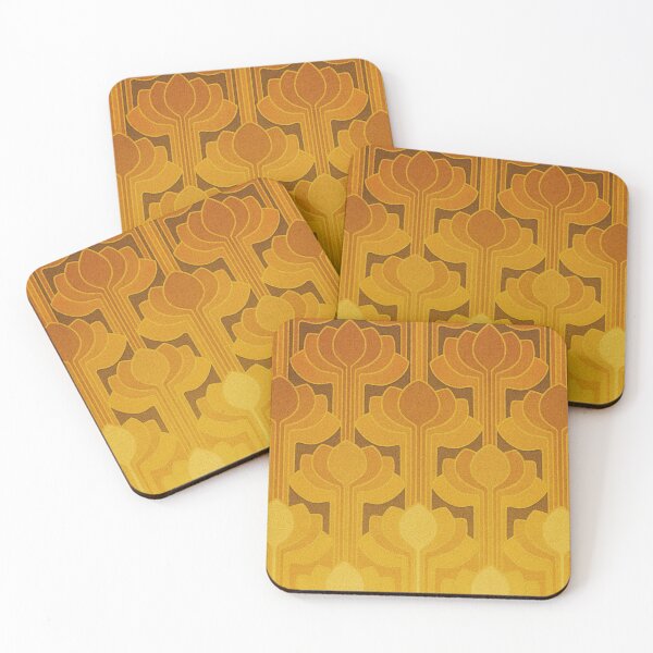 Item preview, Retro Ombre Bloom 1970s Geometric Pattern designed and sold by VoniBlue.