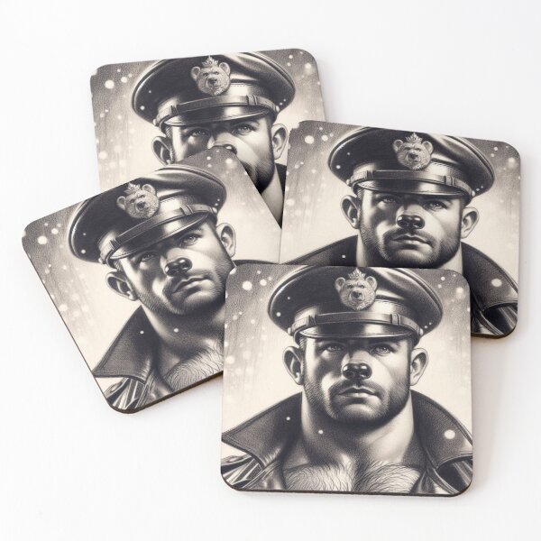 Item preview, Gay Leather Bear King Berlin Gay Leather Pride Graphic Design designed and sold by ItsAKinkThing.