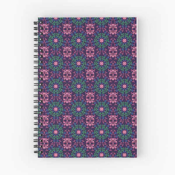 Item preview, Midnight Floral Ornament Pattern designed and sold by thanratdesign.