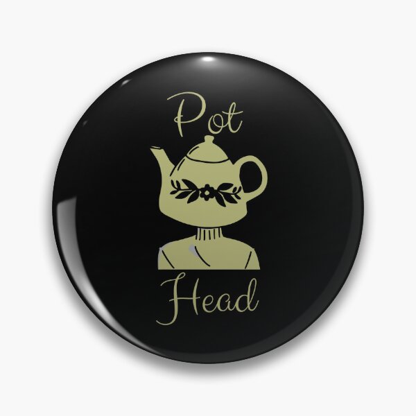 Item preview, Pot Head - Elegant Teapot Floral Pun designed and sold by IdiomsIcons.
