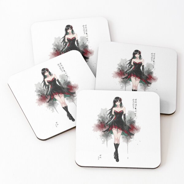Item preview, Gothic Girl Anime Japanese Chinese Korean Ink Water-splash Sumi-E Art Desing  designed and sold by blacksealstudio.