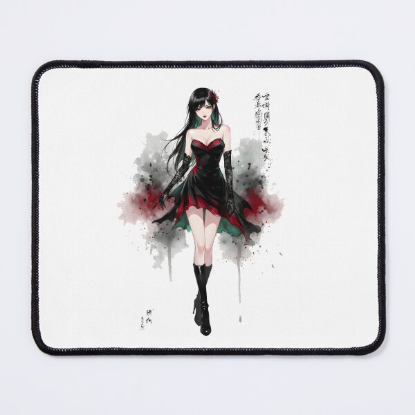 Item preview, Gothic Girl Anime Japanese Chinese Korean Ink Water-splash Sumi-E Art Desing designed and sold by blacksealstudio.