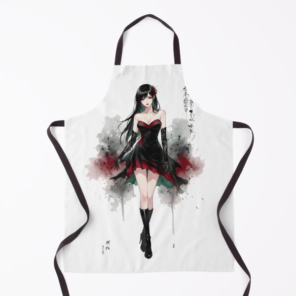 Item preview, Gothic Girl Anime Japanese Chinese Korean Ink Water-splash Sumi-E Art Desing designed and sold by blacksealstudio.