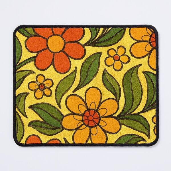 Item preview, Paisley Swirl Garden – 1970s Floral Teardrops designed and sold by VoniBlue.
