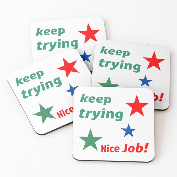 Item preview, Colorful Stars Keep Trying and Nice Job!   designed and sold by WD-Artist.