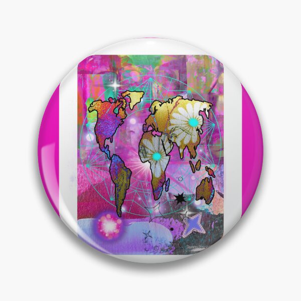 Item preview, Cosmic floral map designed and sold by artbyomega.