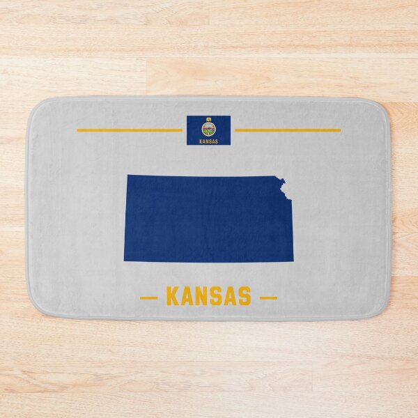 Item preview, Vintage Kansas State Silhouette - Blue & Gold Pride Edition designed and sold by mashmosh.