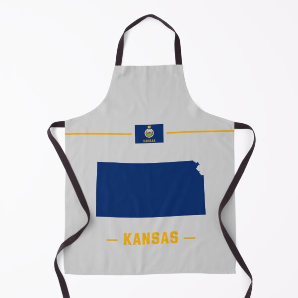 Item preview, Vintage Kansas State Silhouette - Blue & Gold Pride Edition designed and sold by mashmosh.