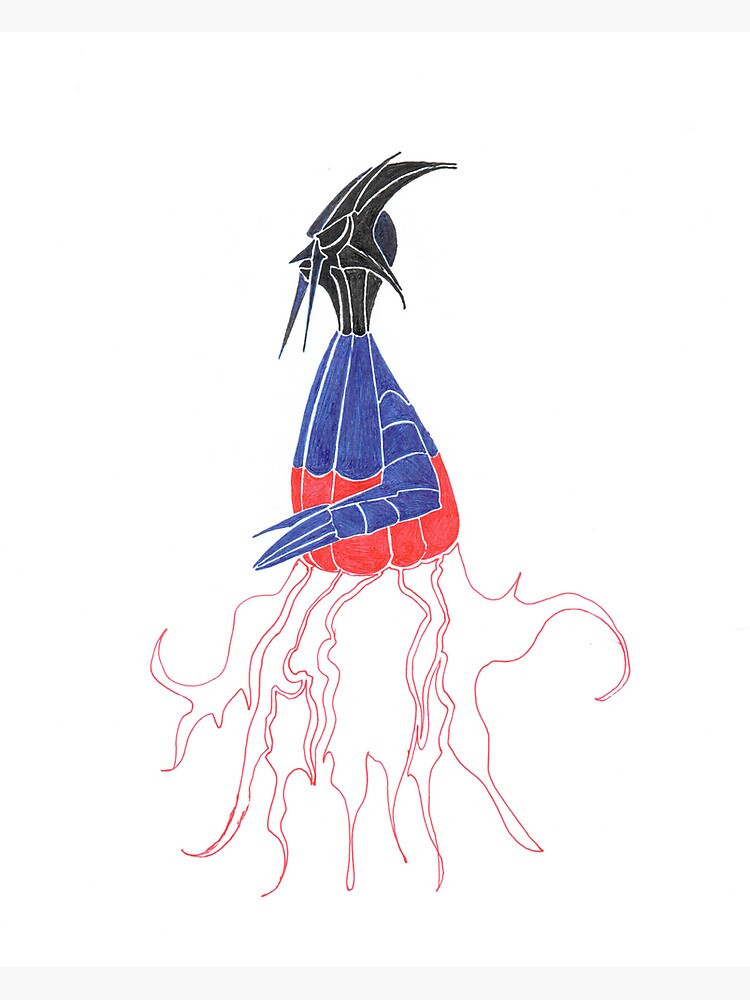 Thumbnail 2 of 2, Greeting Card, alien designed and sold by Anthropolog.