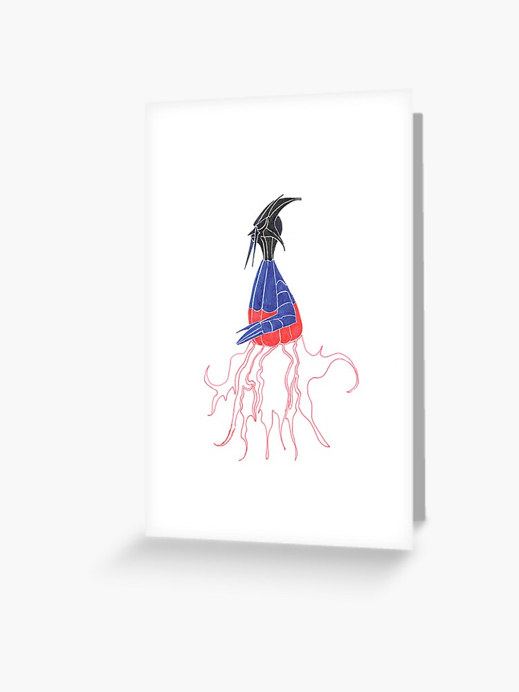 Thumbnail 1 of 2, Greeting Card, alien designed and sold by Anthropolog.