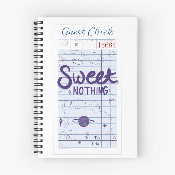 Item preview, Sweet nothing | guest check | docket designed and sold by Sophie Louise Arts.