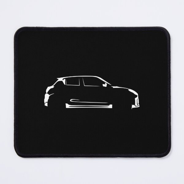 Item preview, Swift Sport (2018) Minimalist Car Silhouette (White) designed and sold by FearnCreative.