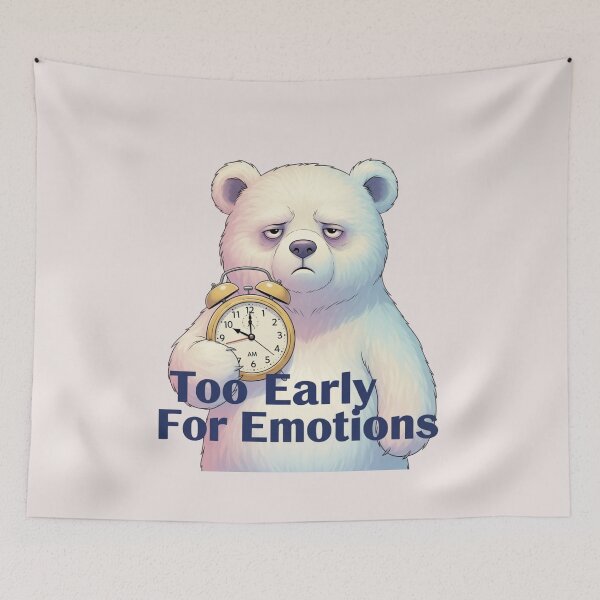 Item preview, Pastel Bear | Too Early For Emotions Funny Meme Art designed and sold by Moon's Arts.