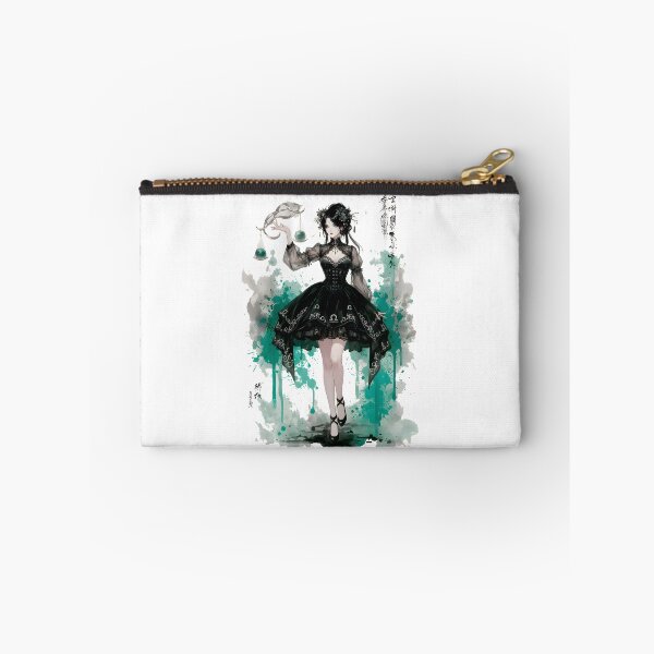 Item preview, Gothic Libra Godess Girl Anime Japanese Chinese Korean Ink Water-splash Sumi-E Art Desing  designed and sold by blacksealstudio.
