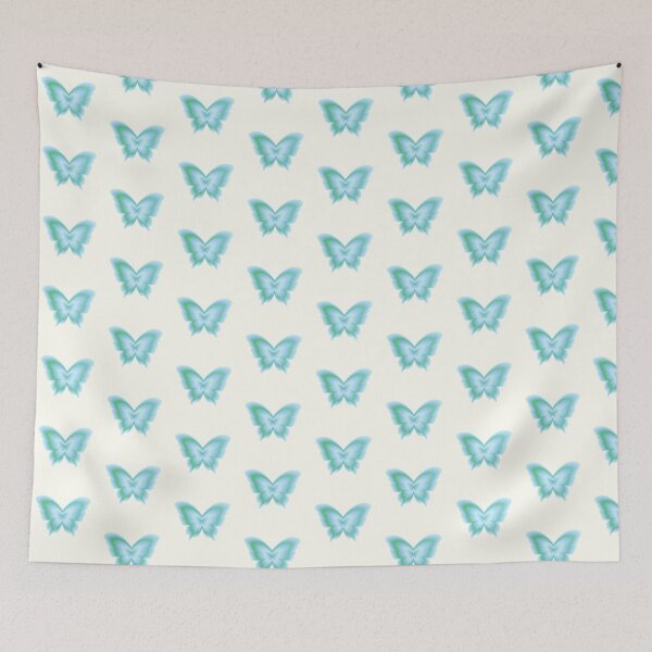 Item preview, Y2K Blue Green Butterfly – Soft Glow Cyber Fairy Aesthetic designed and sold by EJRdesign.