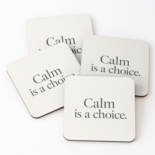 Item preview, Calm Is a Choice – Minimal Mindful Quote designed and sold by Irene Catchmind.