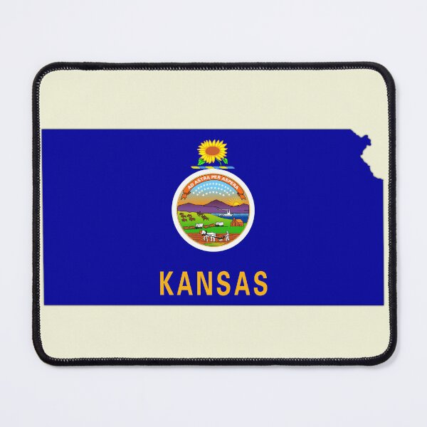 Item preview, Kansas State Map Flag - Proud Kansan Heritage Design designed and sold by mashmosh.