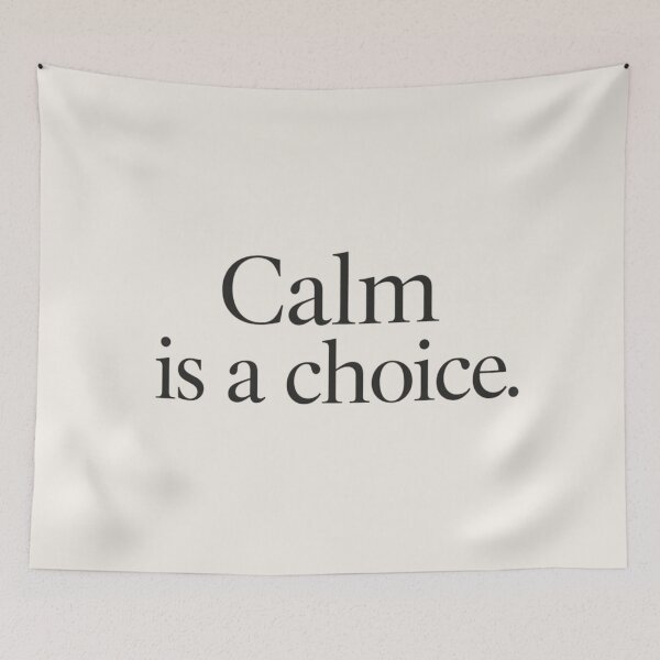 Item preview, Calm Is a Choice – Minimal Mindful Quote designed and sold by Irene Catchmind.