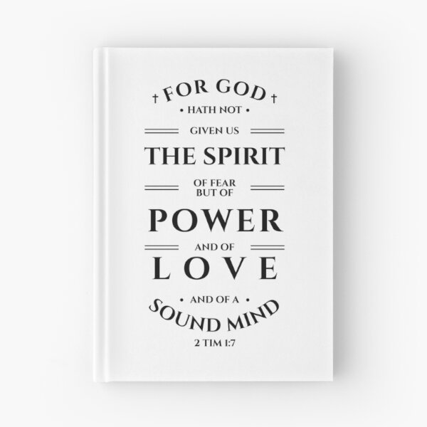 Item preview, 2 Timothy 1:7 Bible Verse Typography (KJV) designed and sold by Clothed in Scripture.