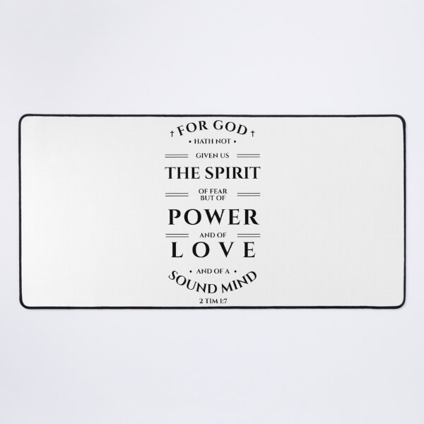 Item preview, 2 Timothy 1:7 Bible Verse Typography (KJV) designed and sold by Clothed in Scripture.