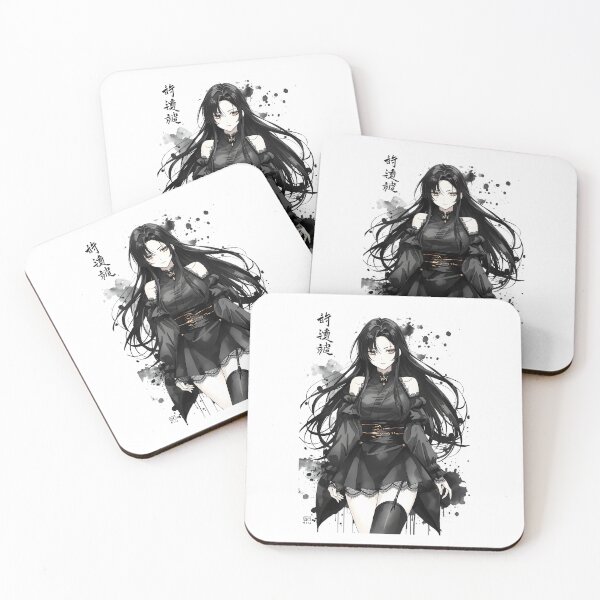 Item preview, Gothic Girl Anime Japanese Chinese Korean Ink Water-splash Sumi-E Art Desing  designed and sold by blacksealstudio.