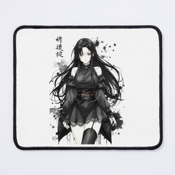 Item preview, Gothic Girl Anime Japanese Chinese Korean Ink Water-splash Sumi-E Art Desing designed and sold by blacksealstudio.