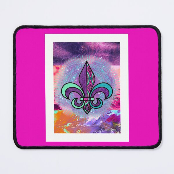 Item preview, Purple Cosmic Fleur de lis designed and sold by artbyomega.