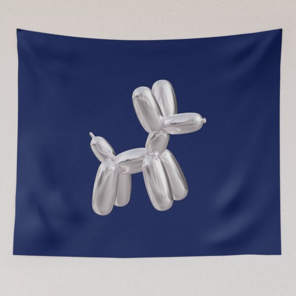 Item preview, Y2K Chrome Balloon Dog – Retro Pop Art Aesthetic designed and sold by EJRdesign.