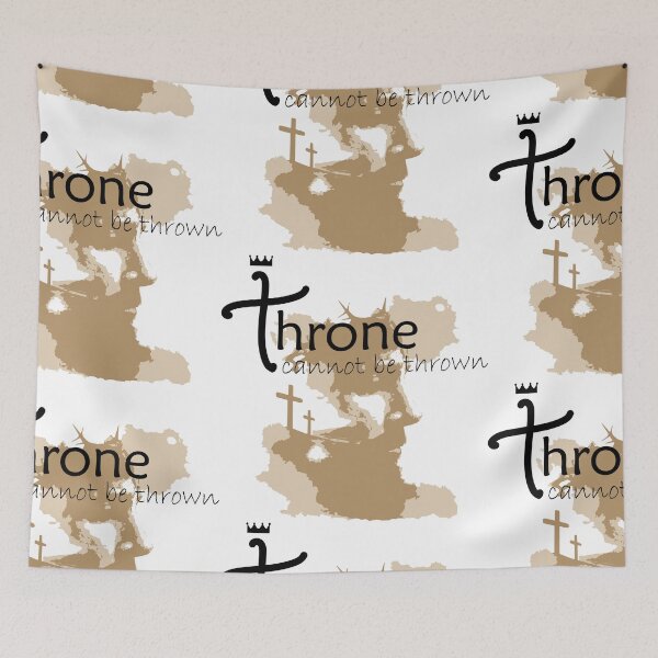 Item preview, Throne Cannot Be Thrown Jesus is King designed and sold by OG1design.