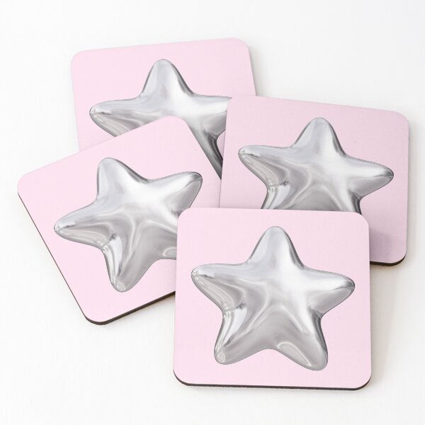 Item preview, Y2K Chrome Star – Retro Futuristic Pop Art Aesthetic designed and sold by EJRdesign.