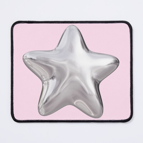 Item preview, Y2K Chrome Star – Retro Futuristic Pop Art Aesthetic designed and sold by EJRdesign.