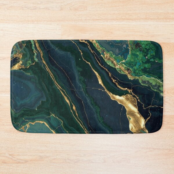 Item preview, Luxury Emerald Green and Gold Marble Texture designed and sold by LakLuxe studio .