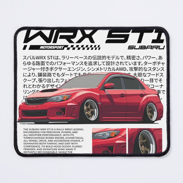 Item preview, Motorsport Red Subaru WRX STI designed and sold by Blitzcrew.Co.