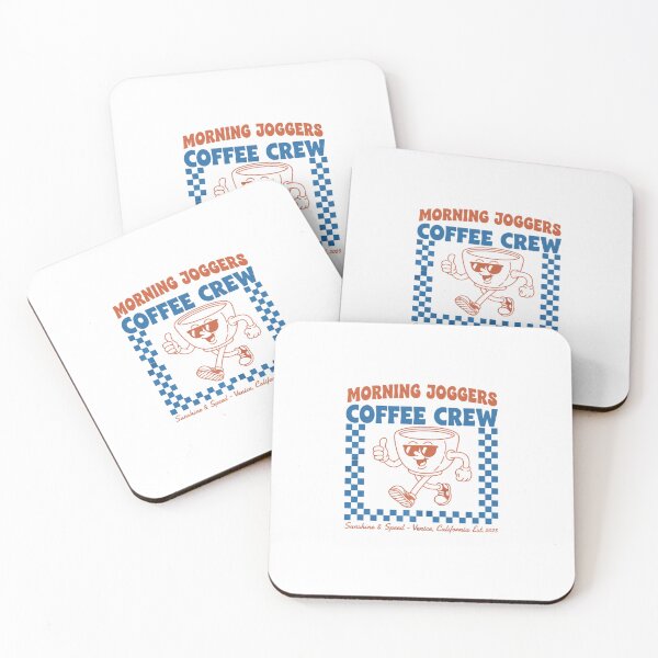 Item preview, Morning Joggers Coffee Crew — Retro Running Character Illustration designed and sold by Colorful-Garden.