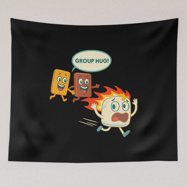 Item preview, Group Hug Marshmallow Campfire Smores Funny Camping designed and sold by scottsurswab.