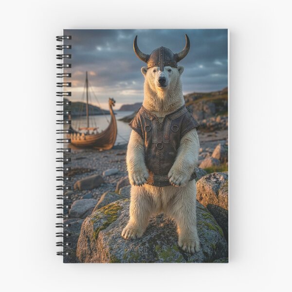 Item preview, Polar Bear Viking in Fjord designed and sold by Tridentulus.